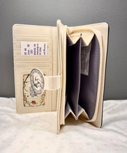 Load image into Gallery viewer, Large Women’s Wallet - Wild Horses Cream

