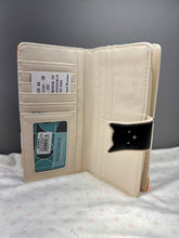 Load image into Gallery viewer, Large Women&#39;s Wallet - Cat Crowd Cream
