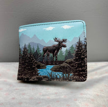 Load image into Gallery viewer, Mens Wallet - Moose Forest
