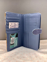 Load image into Gallery viewer, Large Women’s Wallet -Sunflower Garden Slate Grey
