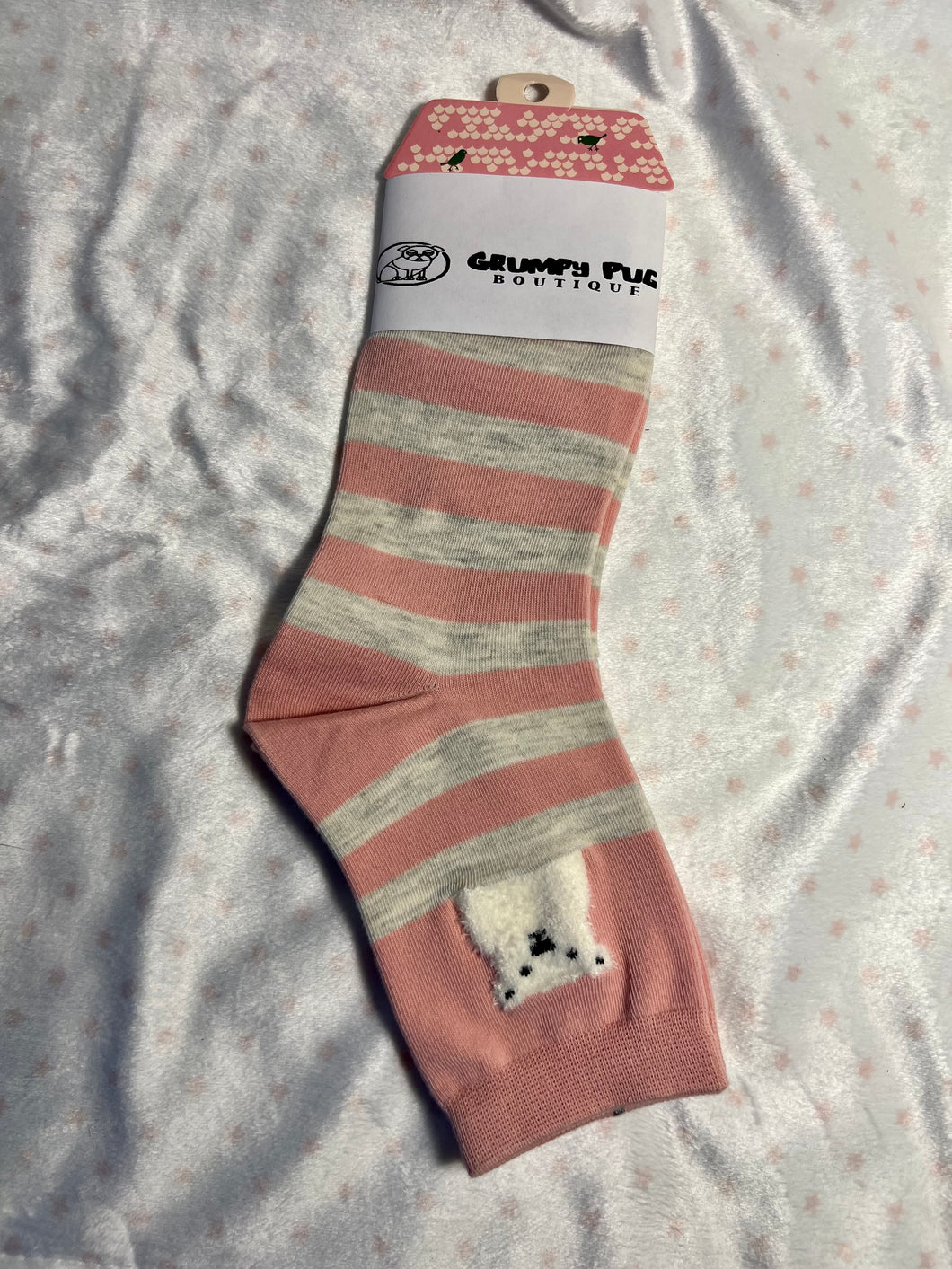 Socks - Bear pink