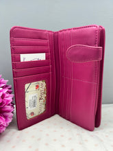 Load image into Gallery viewer, Large Women’s Wallet - Wolf Paw Fuschia
