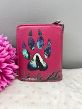 Load image into Gallery viewer, Small Women’s Wallet - Paw Fuschia

