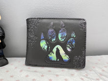 Load image into Gallery viewer, Mens Wallet - Wolf Paw Black
