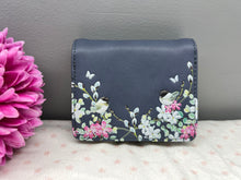 Load image into Gallery viewer, Small Women’s Wallet - Chickadees Blue
