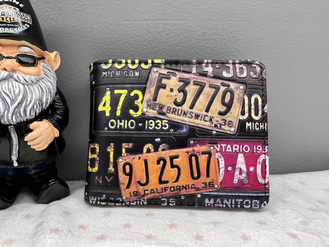 Mens Wallet - License Plates