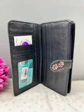 Load image into Gallery viewer, Large Women’s Wallet - Puppy Love Black
