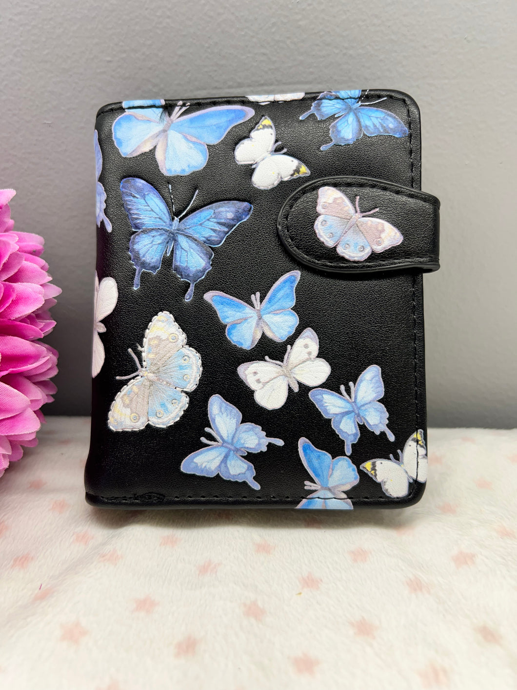 Small Women’s Wallet - Butterfly Black