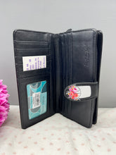 Load image into Gallery viewer, Large Women&#39;s Wallet - Cow farm Black
