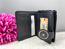 Load image into Gallery viewer, Small Women’s Wallet - Dreamcatcher Black
