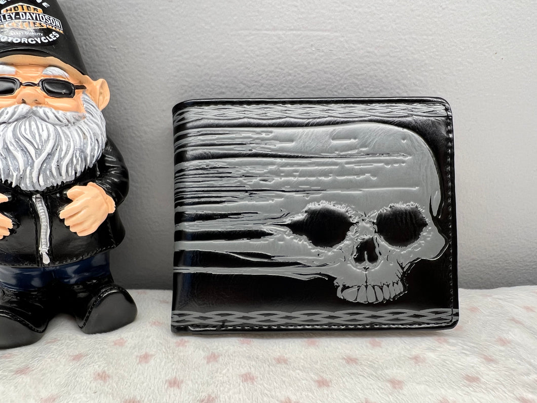 Mens Wallet - Skull Smear
