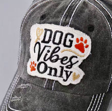Load image into Gallery viewer, Ball Cap - Dog Vibes Only Black
