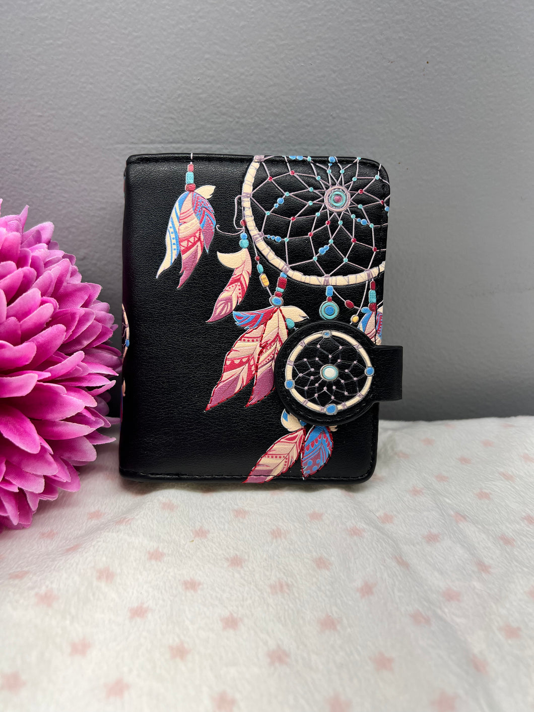Small Women’s Wallet - Dreamcatcher Black