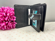 Load image into Gallery viewer, Small Women’s Wallet - Dragonfly Black
