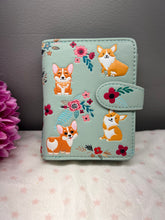 Load image into Gallery viewer, Small Women’s Wallet - Corgi Mint
