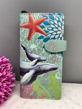 Load image into Gallery viewer, Large Women&#39;s Wallet - Humpback Whale
