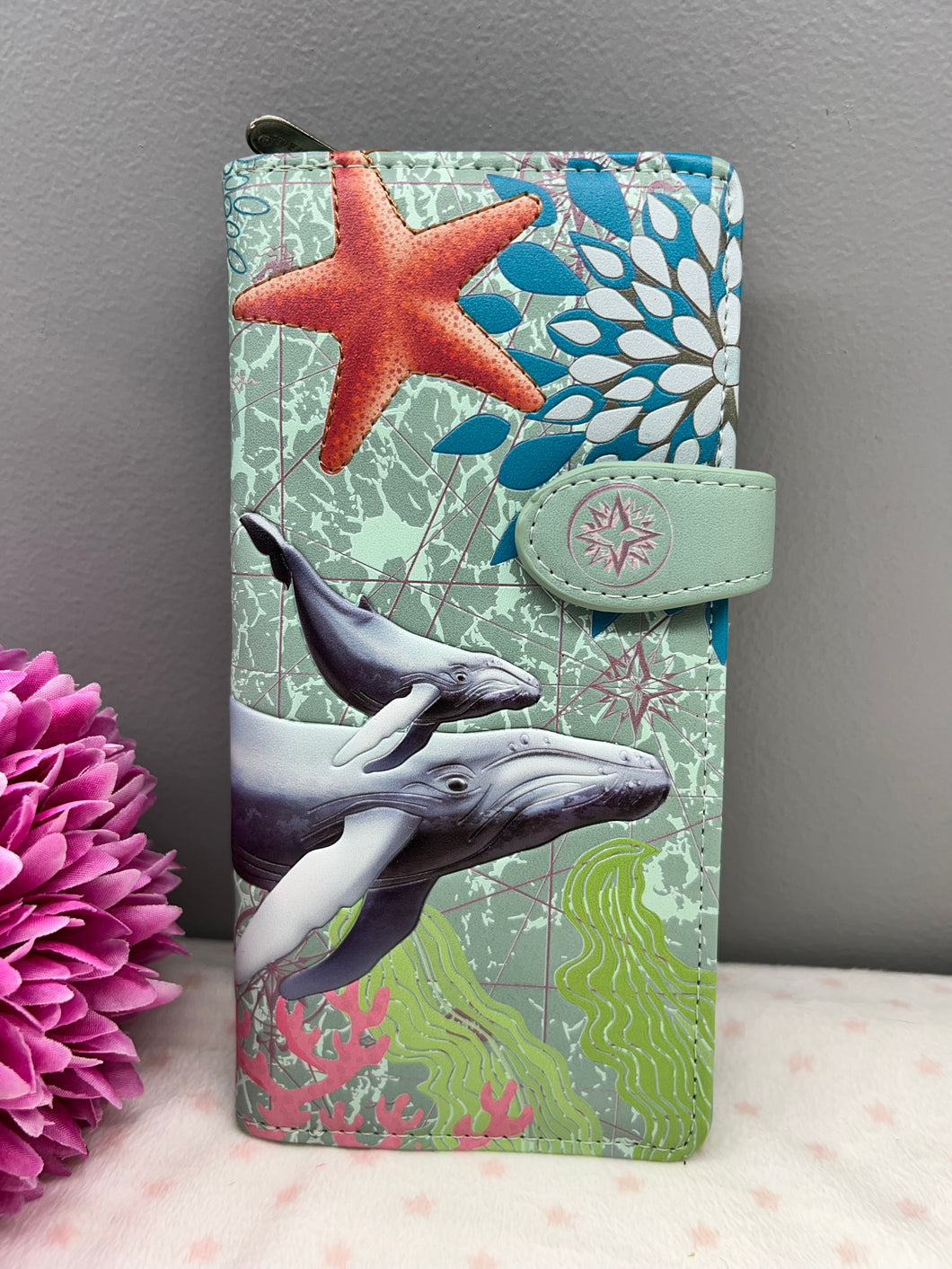 Large Women's Wallet - Humpback Whale