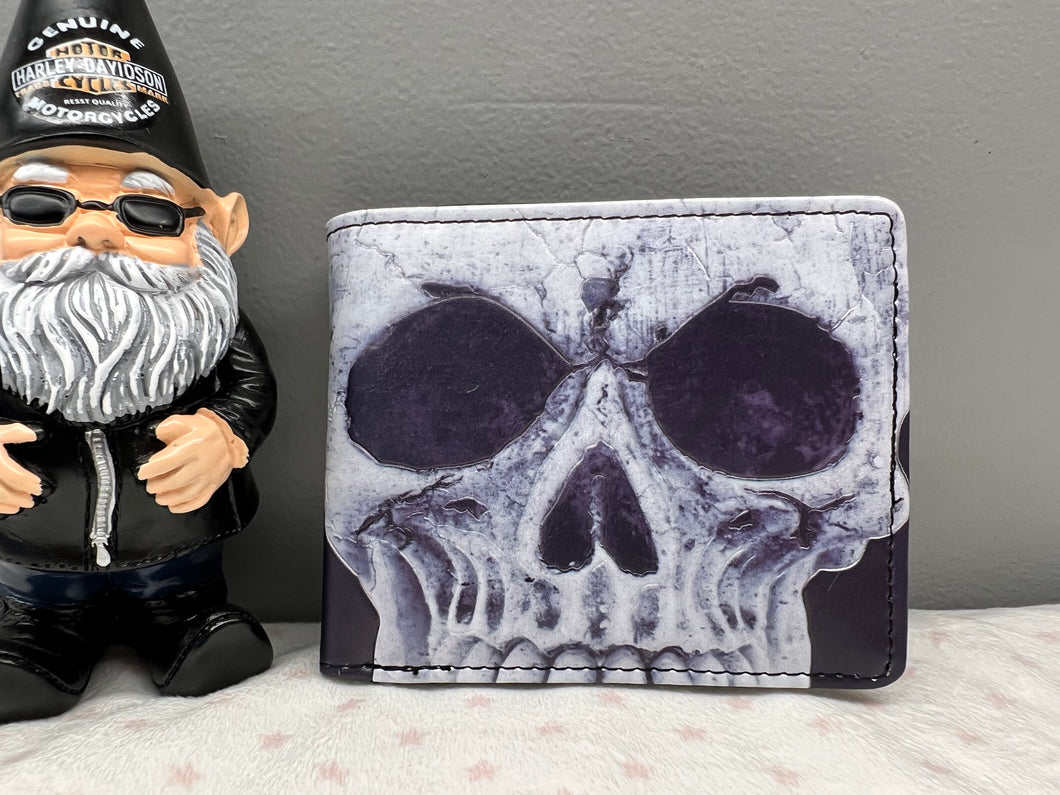 Mens Wallet - Skull Portrait