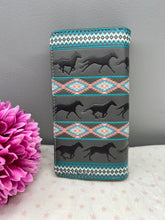 Load image into Gallery viewer, Large Women’s Wallet - Western Horses
