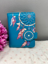 Load image into Gallery viewer, Small Women’s Wallet - Dreamcatcher Teal
