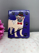 Load image into Gallery viewer, Small Women’s Wallet - Pug Purple
