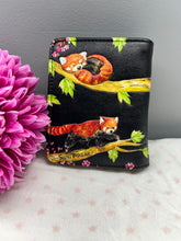 Load image into Gallery viewer, Small Women’s Wallet - Red Panda Black
