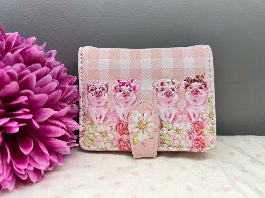 Small Women’s Wallet - Piglets pink