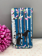 Load image into Gallery viewer, Large Women&#39;s Wallet - Forest Horse Blue
