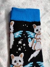 Load image into Gallery viewer, Socks - Cats with wings blue
