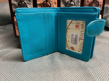 Load image into Gallery viewer, Small Women’s Wallet - Paw Teal
