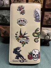 Load image into Gallery viewer, Large Women&#39;s Wallet - Biker Chick Cream
