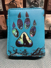 Load image into Gallery viewer, Small Women’s Wallet - Paw Teal
