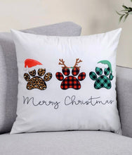 Load image into Gallery viewer, Pillow Case - Christmas Paws
