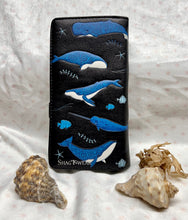 Load image into Gallery viewer, Large Women’s Wallet - Whales Black

