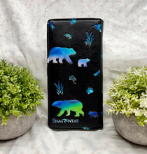 Load image into Gallery viewer, Large Women&#39;s Wallet - Polar Bears
