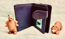 Load image into Gallery viewer, Small Women’s Wallet - Bear Paw Navy Blue
