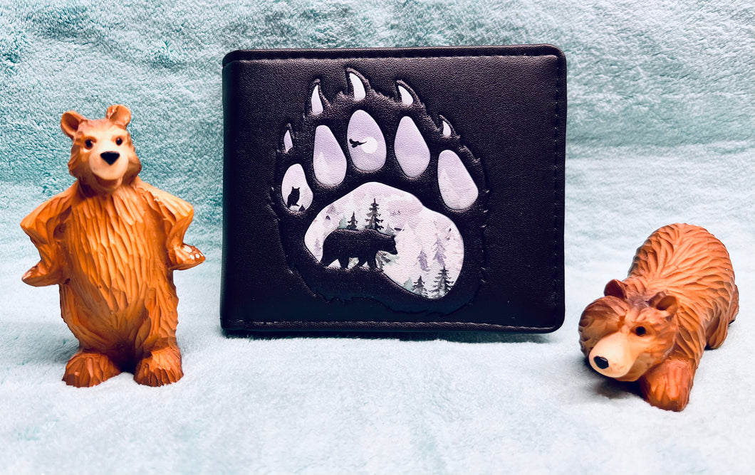 Mens Wallet - Bear Paw Black