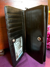 Load image into Gallery viewer, Large Women’s Wallet - Skulls
