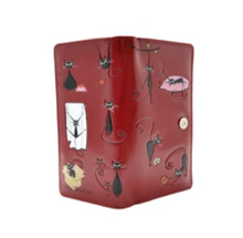 Load image into Gallery viewer, Large Women&#39;s Wallet - Yoga Cats
