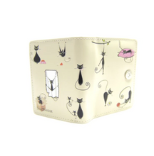 Load image into Gallery viewer, Small Women’s Wallet - Yoga Cats
