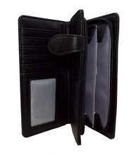 Load image into Gallery viewer, Large Women’s Wallet - Wolf Paw Deep Blue
