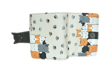 Load image into Gallery viewer, Small Women’s Wallet - Cats Cream
